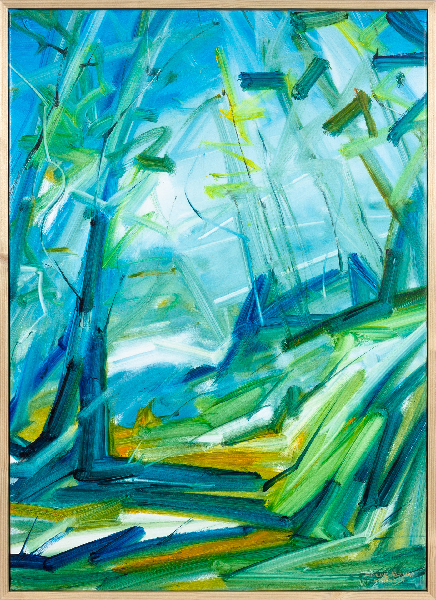 Su, verso il cielo - Opera di Simone Romani