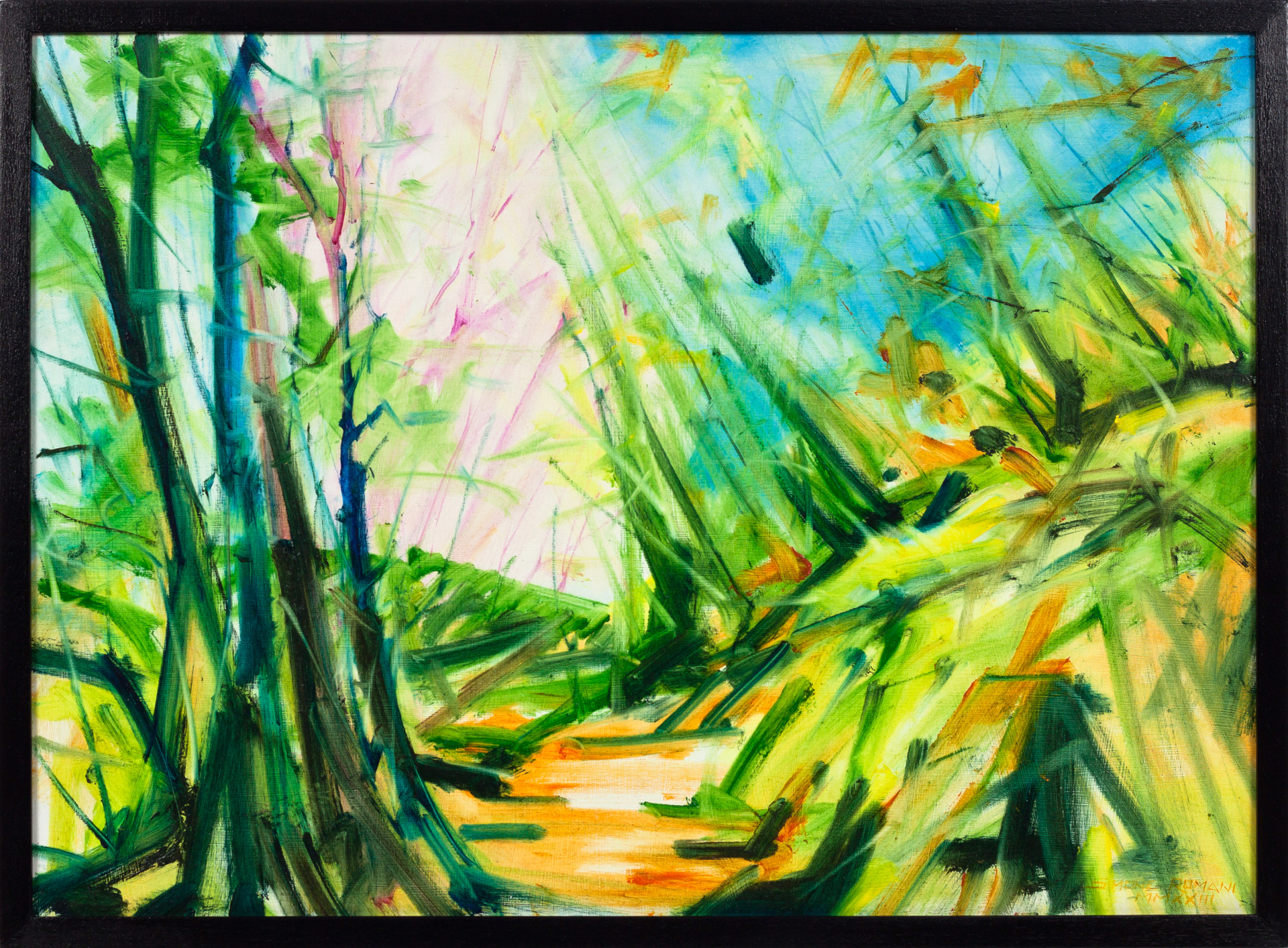 Gli alberi osservano il cielo (ma ognuno a modo suo) - Opera di Simone Romani